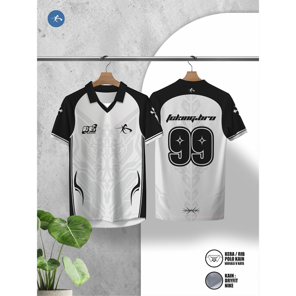 JERSEY Y2K FU_KING.BRO (MODEL KERAH V-NECK) BAHAN NIKE