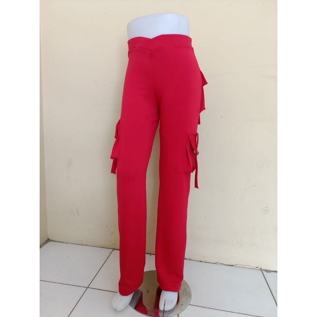 [TERLARIS]CELANA SENAM KARGO WANITA/CELANA SENAM PANJANG/CELANA YOGA/CELANA SENAM TEBAL DAN ELASTIS/