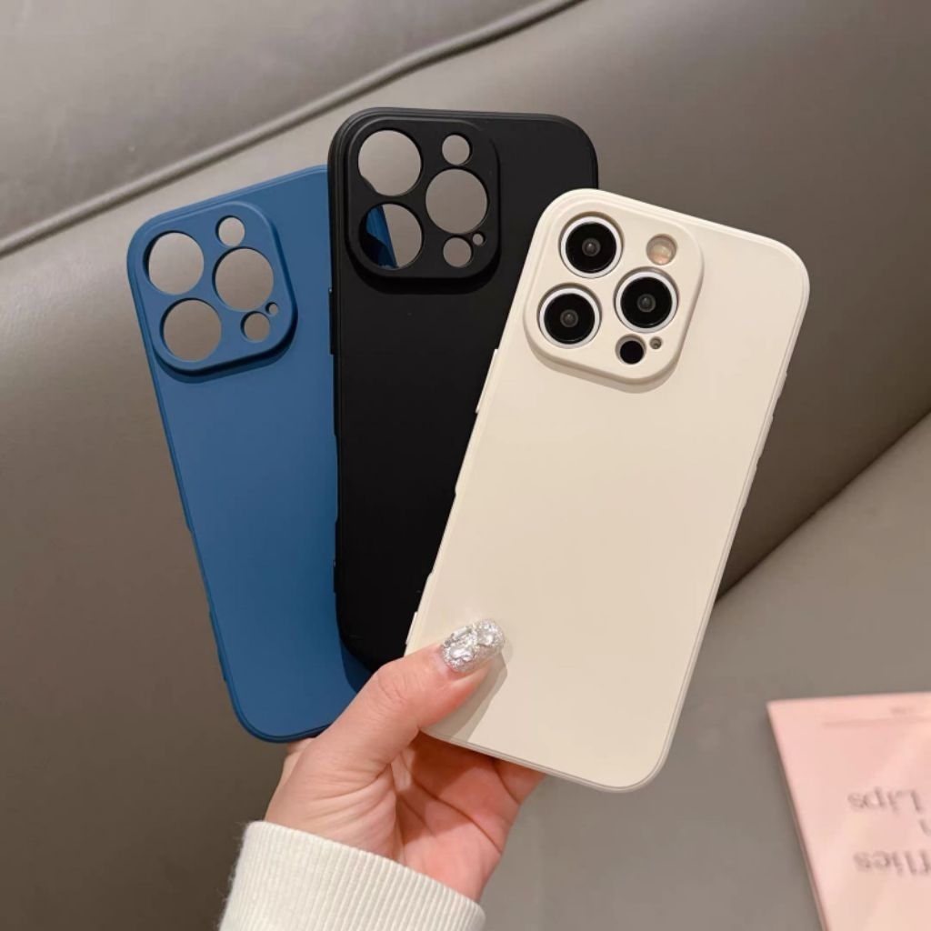Square Edge Xiaomi Redmi Note 5 5A 7 6 8 9 10 10s 5G PRO Xiaomi Soft Case Silikon Casing Karet Polos