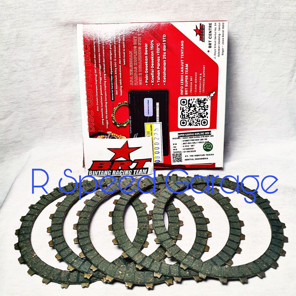 SUPER DISC CLUTCH KAMPAS KOPLING BRT GEN 2 SONIC SUPRA GTR