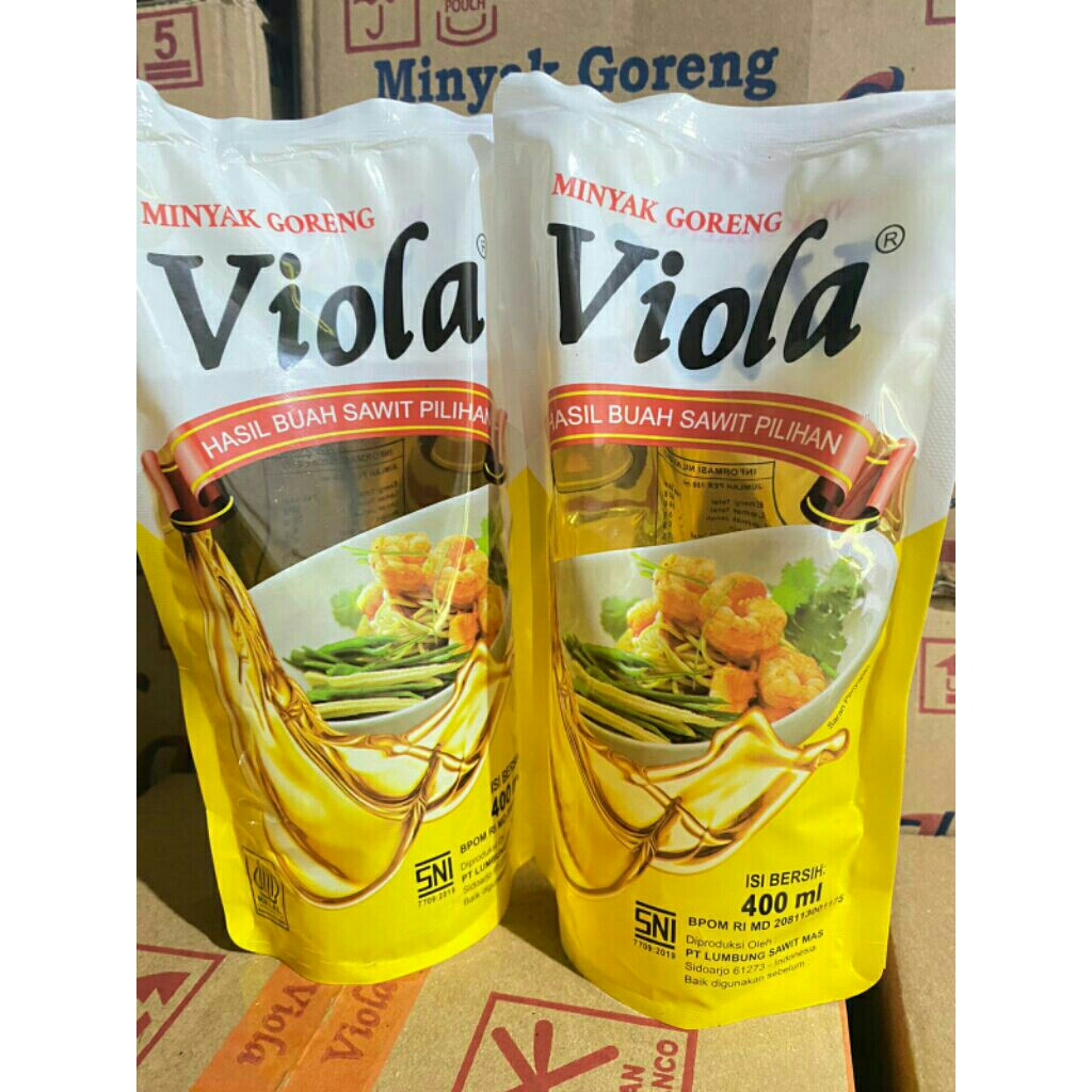 

Minyak goreng viola 400 ml pouch isi 6 pcs