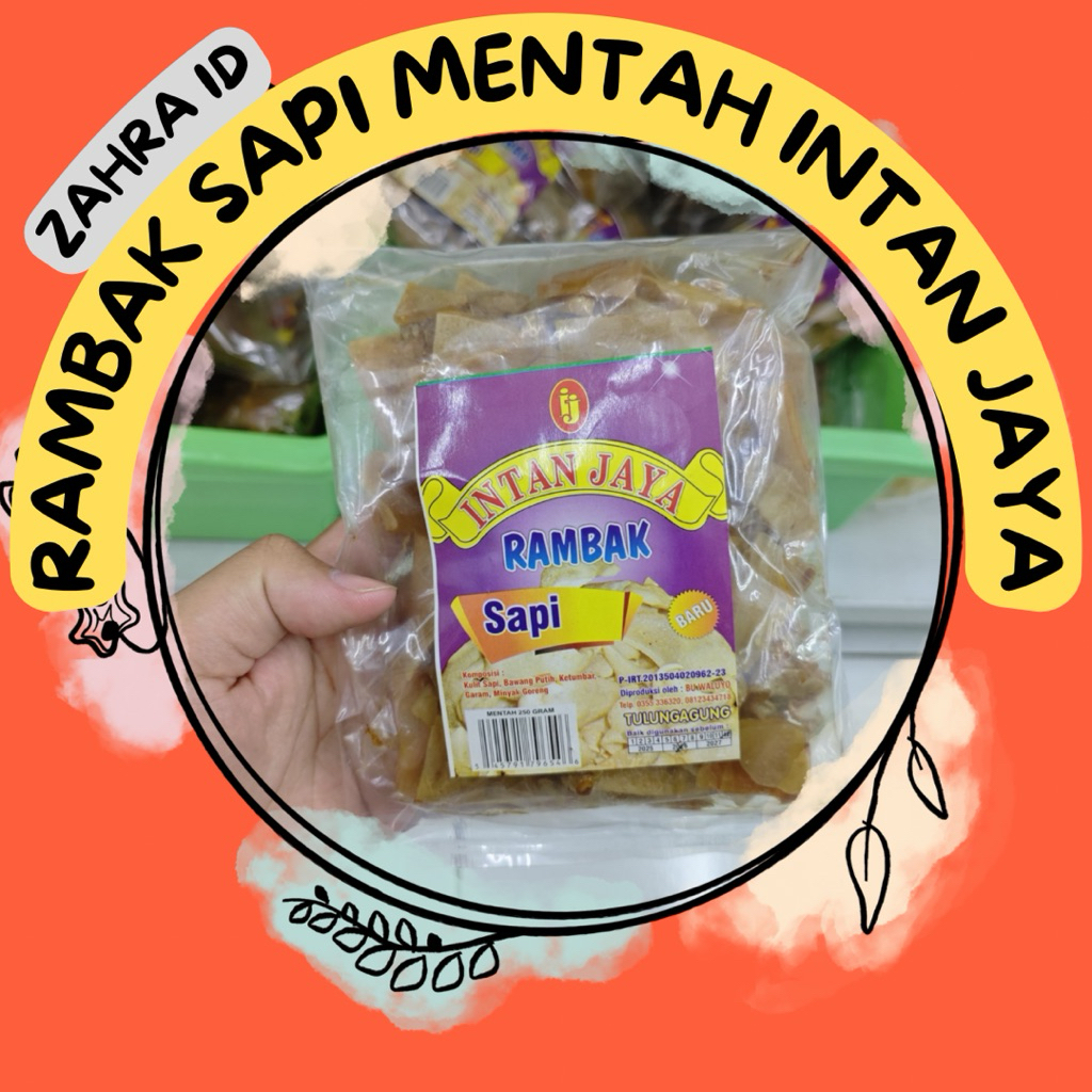 

250gr RAMBAK SAPI MENTAH INTAN JAYA TULUNGAGUNG - KRECEK KULIT SAPI MENTAH