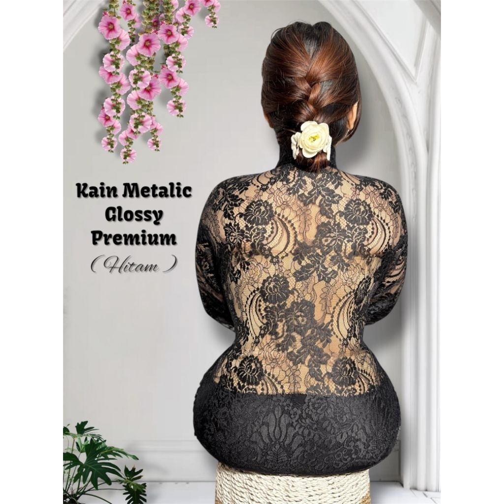 MOTIF TERBARU KAIN UKURAN 2 KEBAYA GLOSSY METALIK PREMIUM METALIK