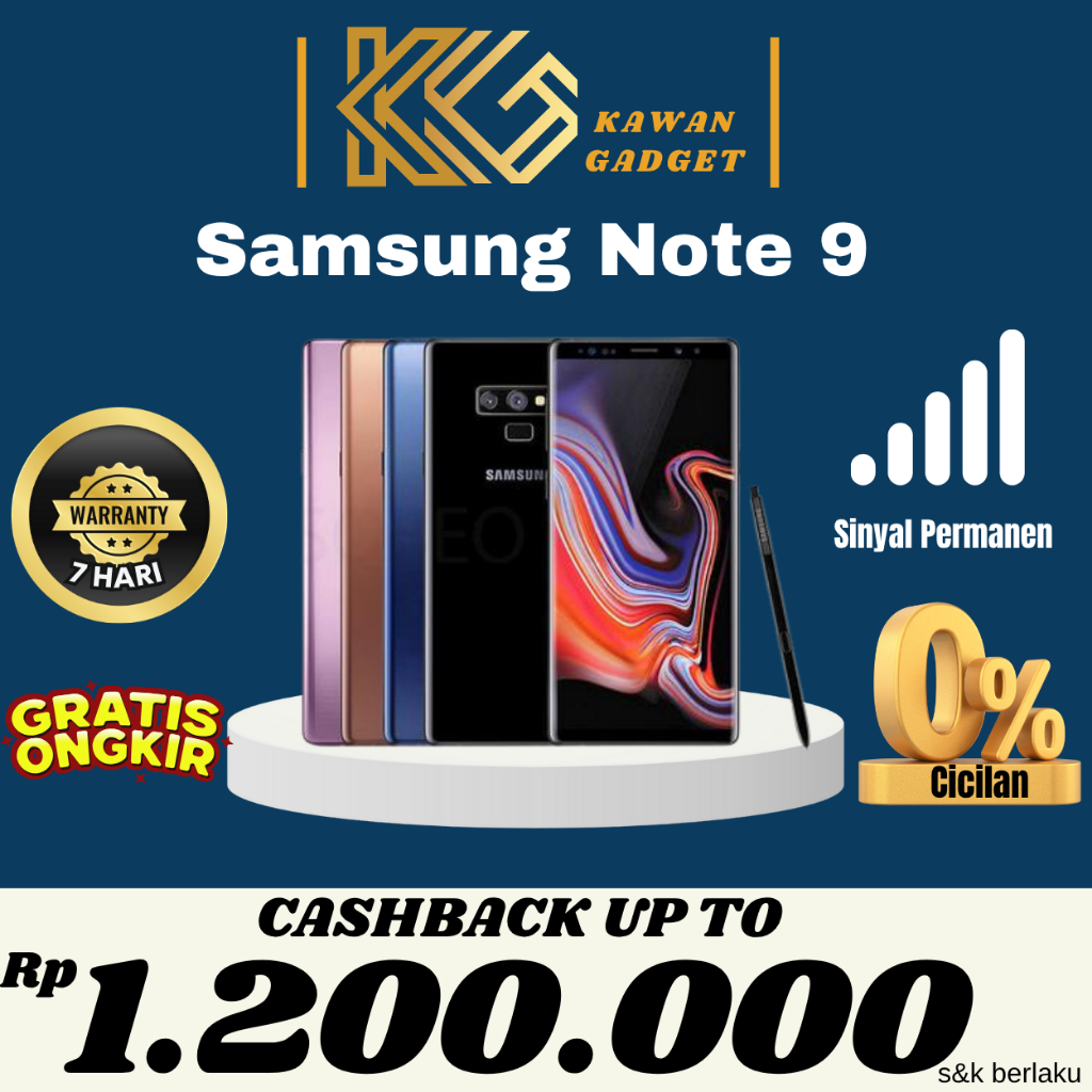 Samsung Galaxy Note 9 SEIN 8/512GB | 6/128GB Second Fullset Resmi Indonesia