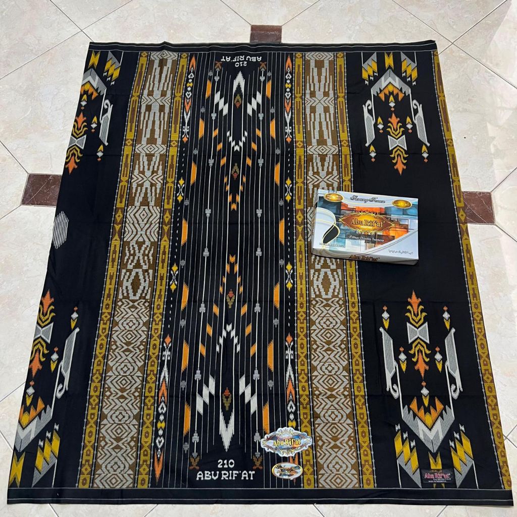 Sarung Abu Rif'at SGE SGJ SGT  gold bisa seragam/sarung dewasa/busana muslim/sarung motif bhs