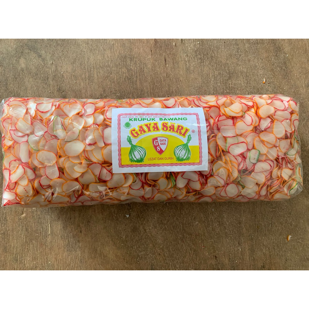 

Krupuk Bawang Gaya Sari 4,5 kg