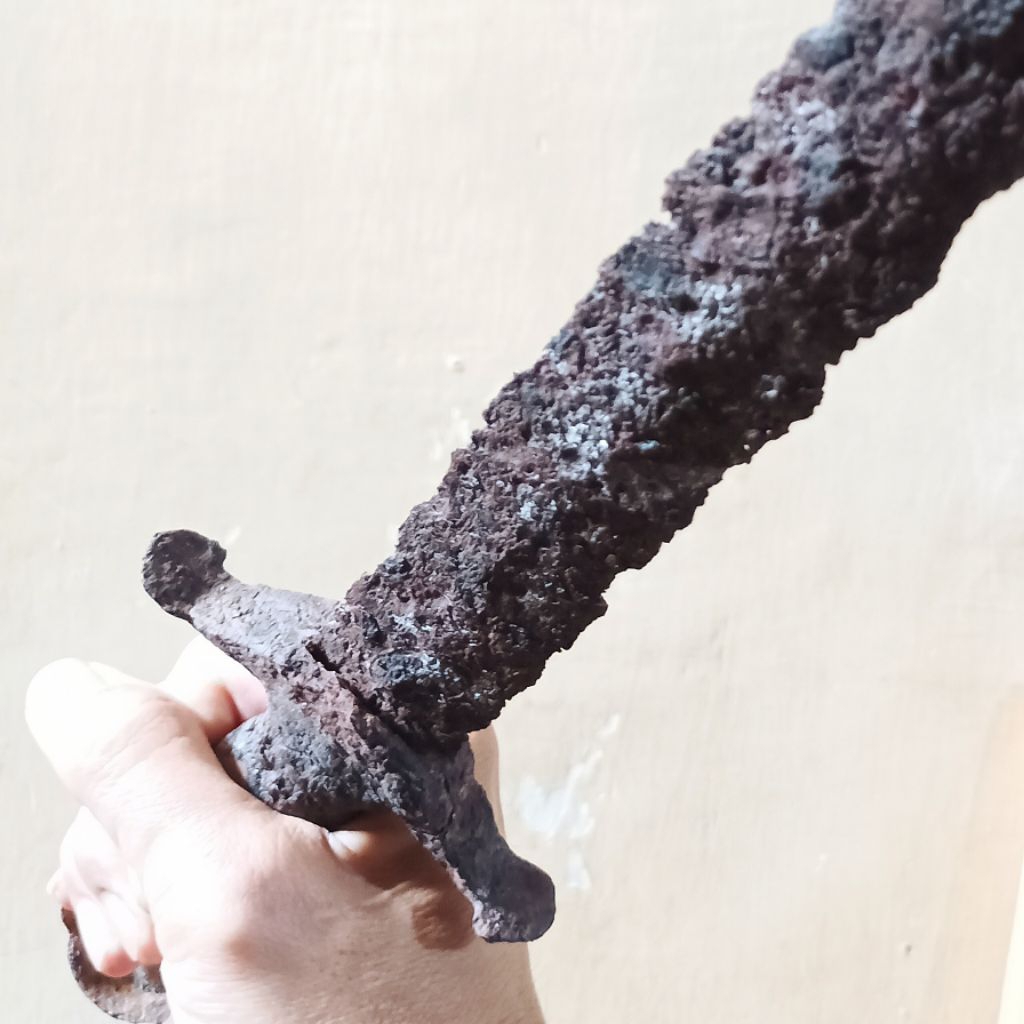 khadga kadga kadgo 60cm temuan otentik koleksi keris betok jalak