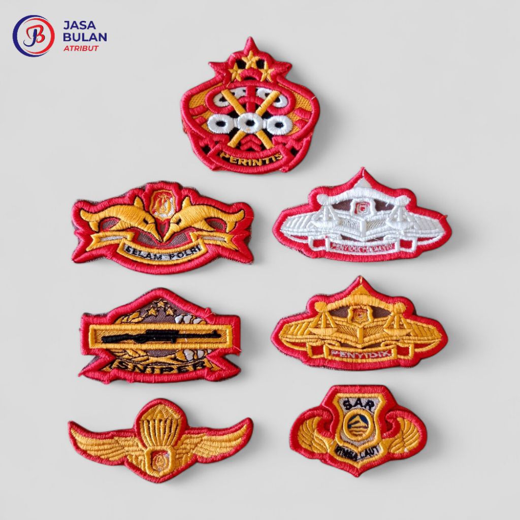 BORDIR SERAGAM PDL | BORDIRAN POLRI