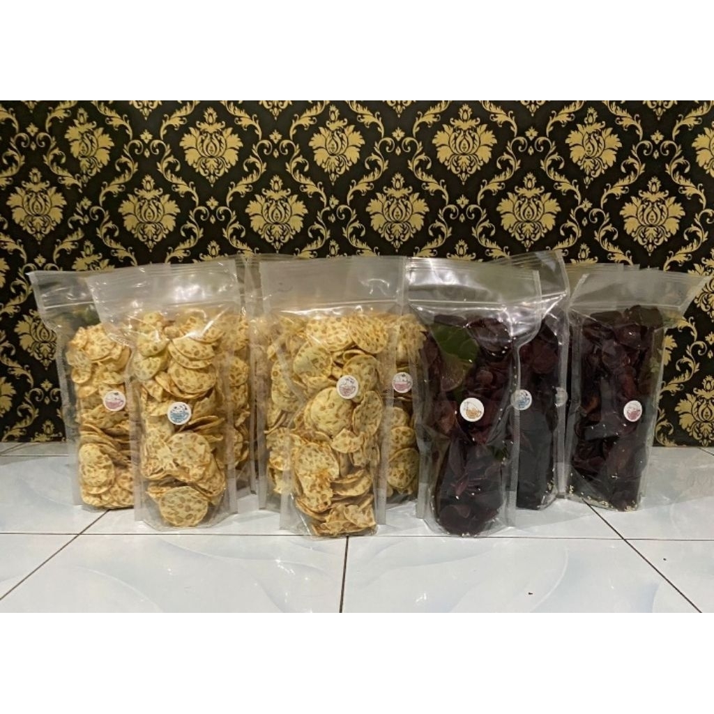 

Keripik ubi ungu, keripik tempe