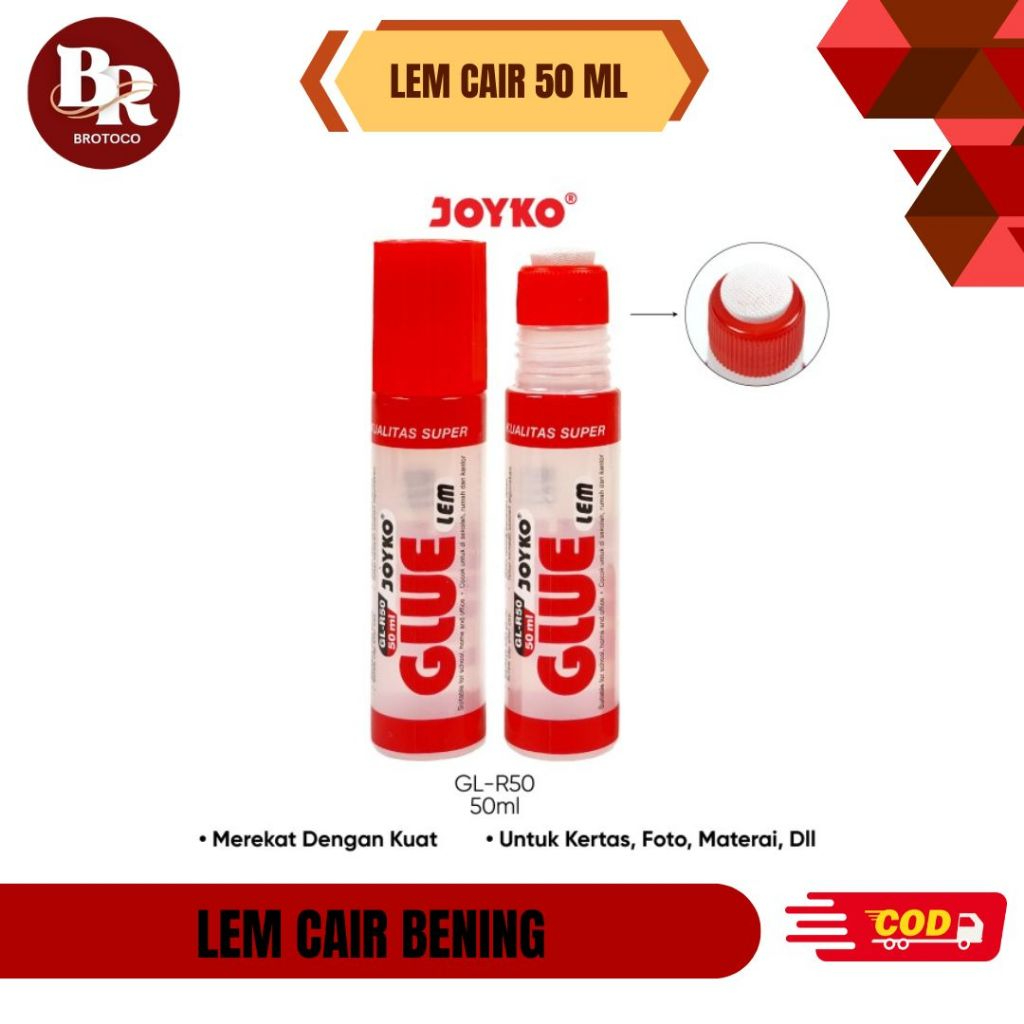 

[BROTOCO] Lem Stick Joyko 50 ml GLR-35 Lem Kertas Cair / LEM GLUE /LEM MURAH