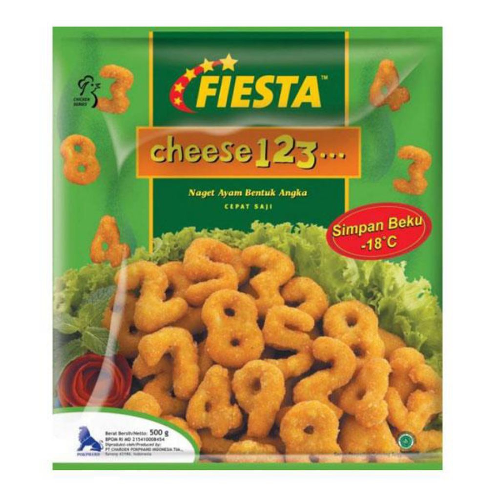 

Fiesta Cheese 123 Nugget Rasa Keju 400gr (Frozen Food)