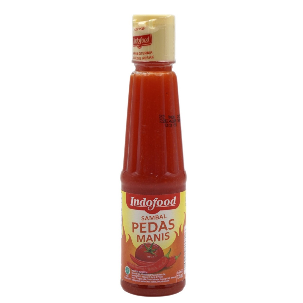 

Sambal Indofood Pedas Manis Botol 135 ml / Sambal