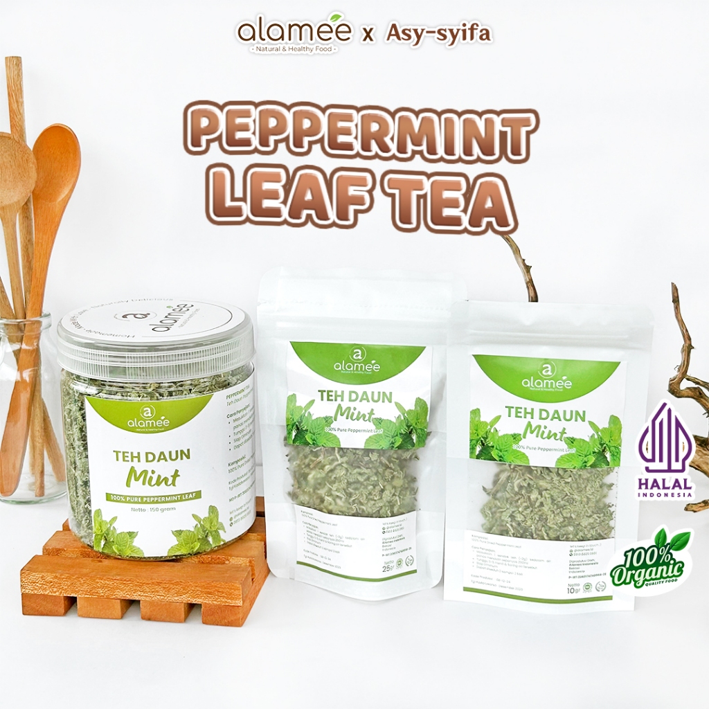 

ALAMEE Pappermint Papermint Tea Teh Daun Mint Organik Kering Dried Alami 25gr