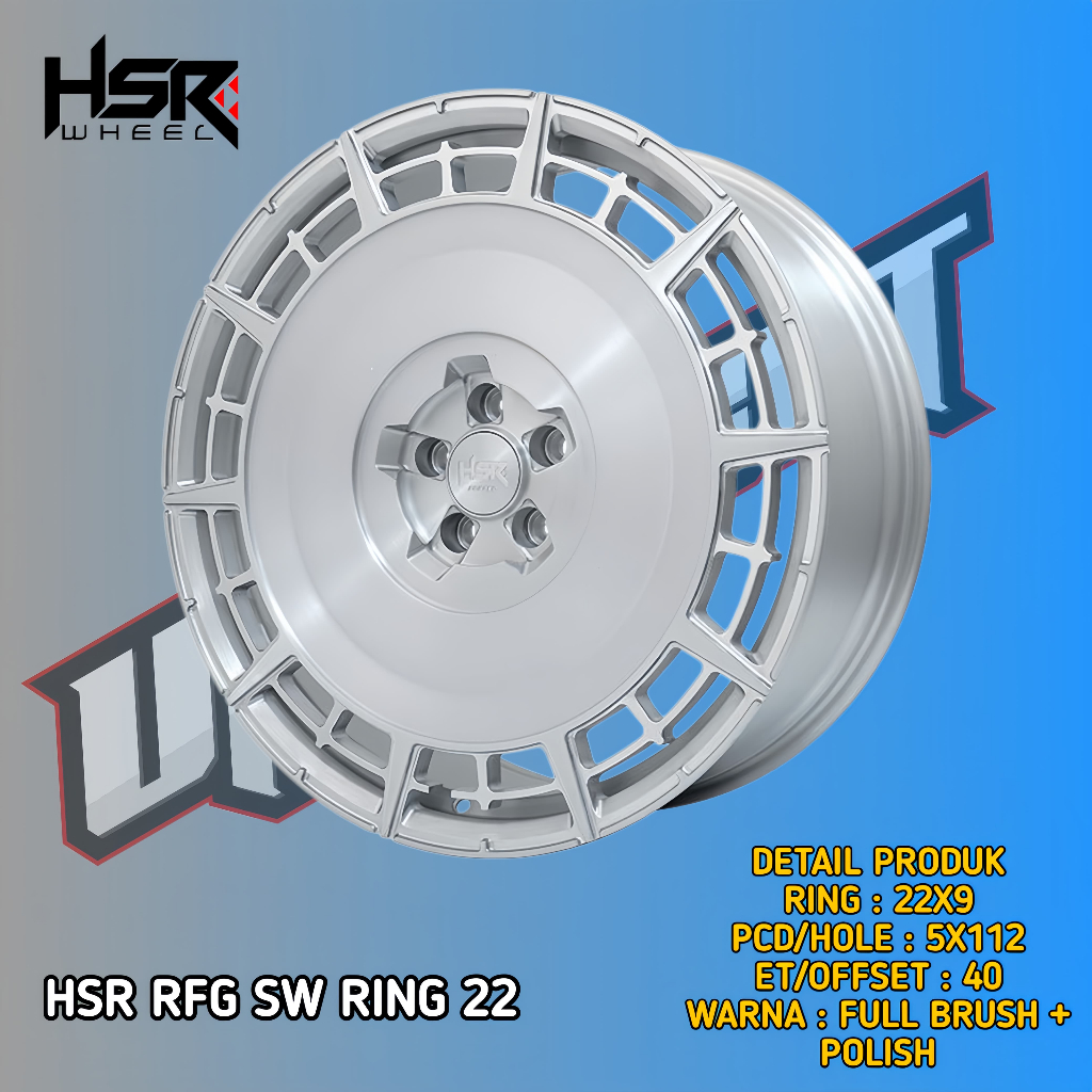 Velg Mobil Mercedes-Benz GL400 Ring 22 Pcd 5x112 Full Brush+Polish Limited Edition