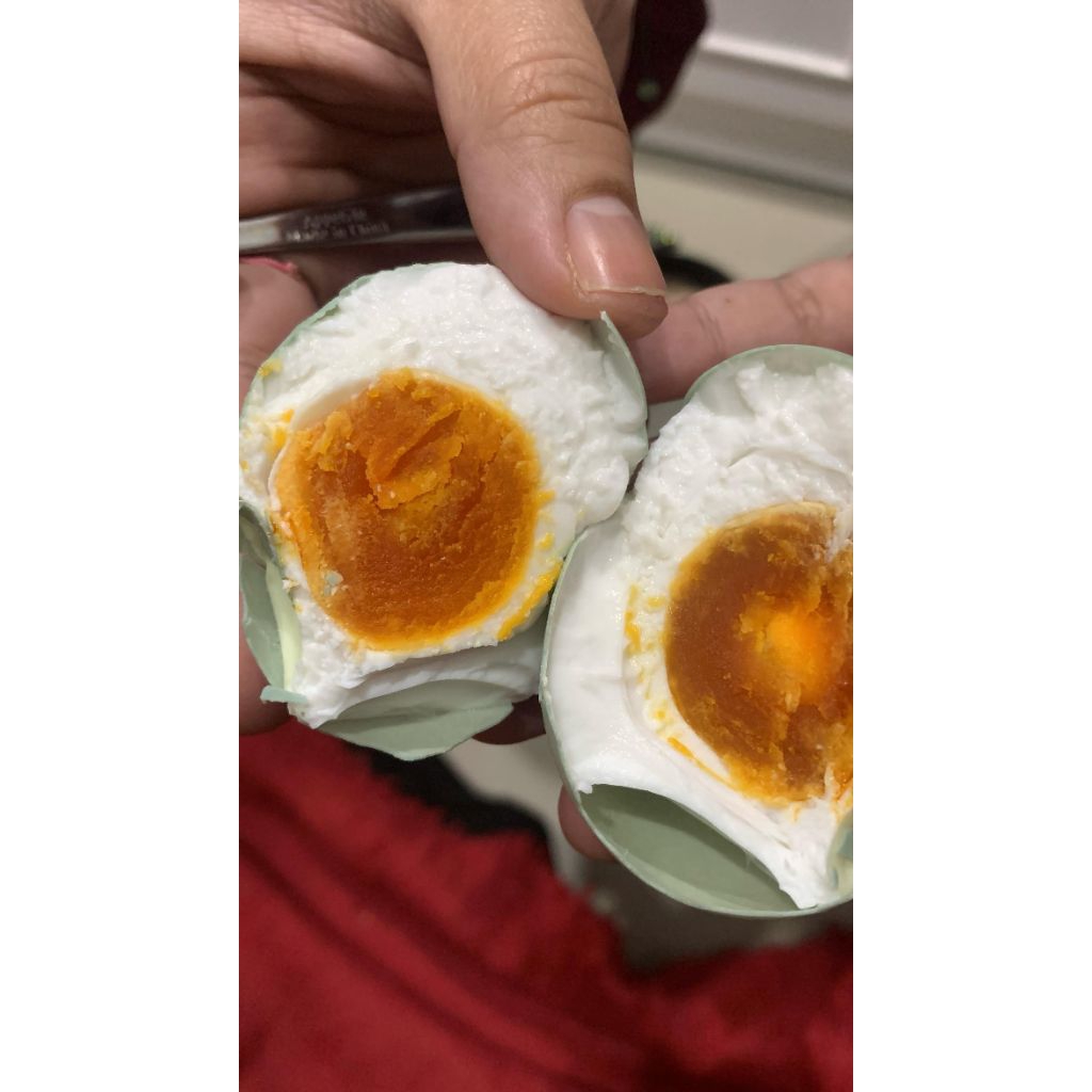 

Telur asin matang masir, enak gurih