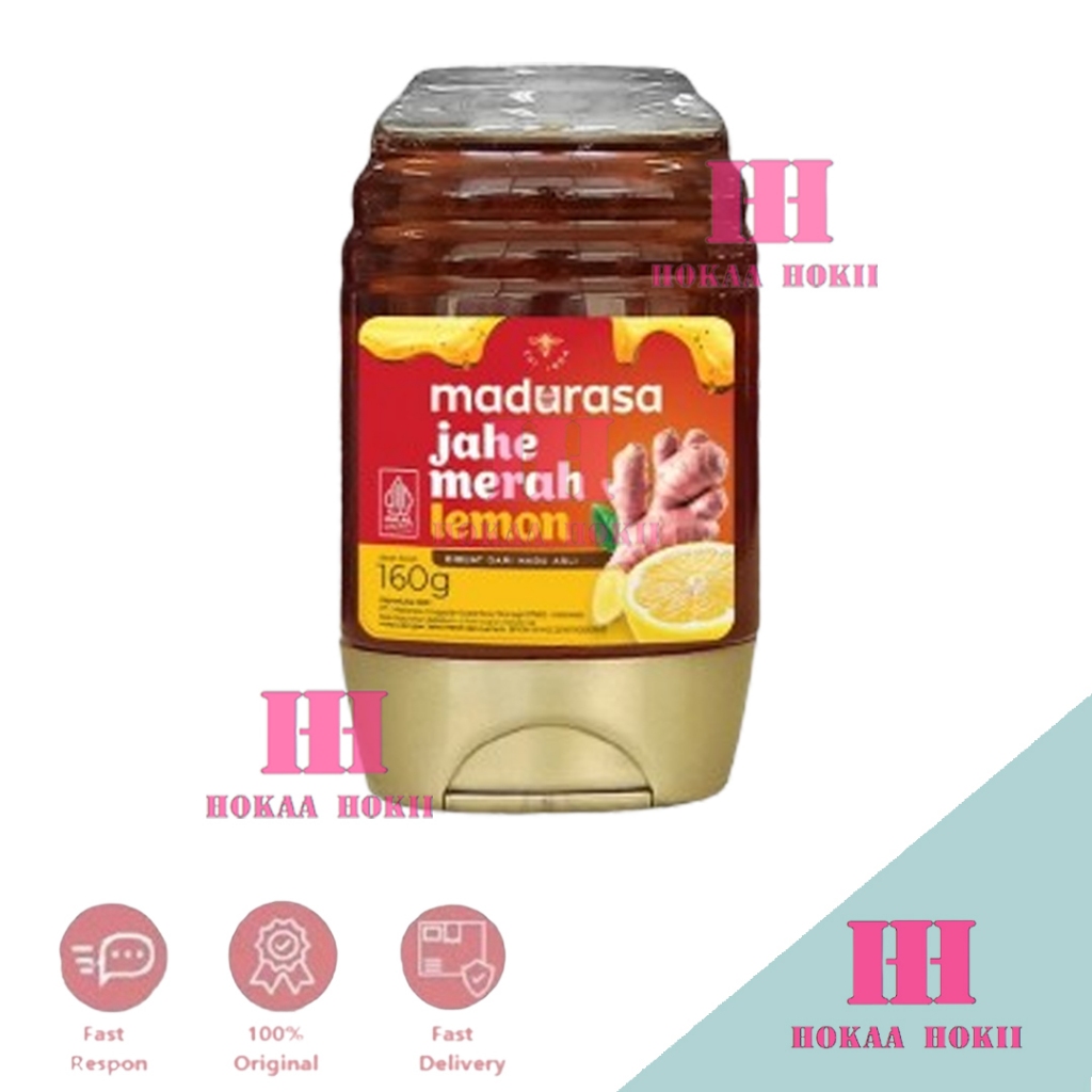 

Madurasa Madu Murni Jahe Merah Lemon Botol 160Gr