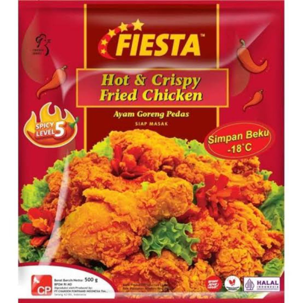 

Fiesta Hot & Spicy Fried Chicken 400gr (Frozen Food)