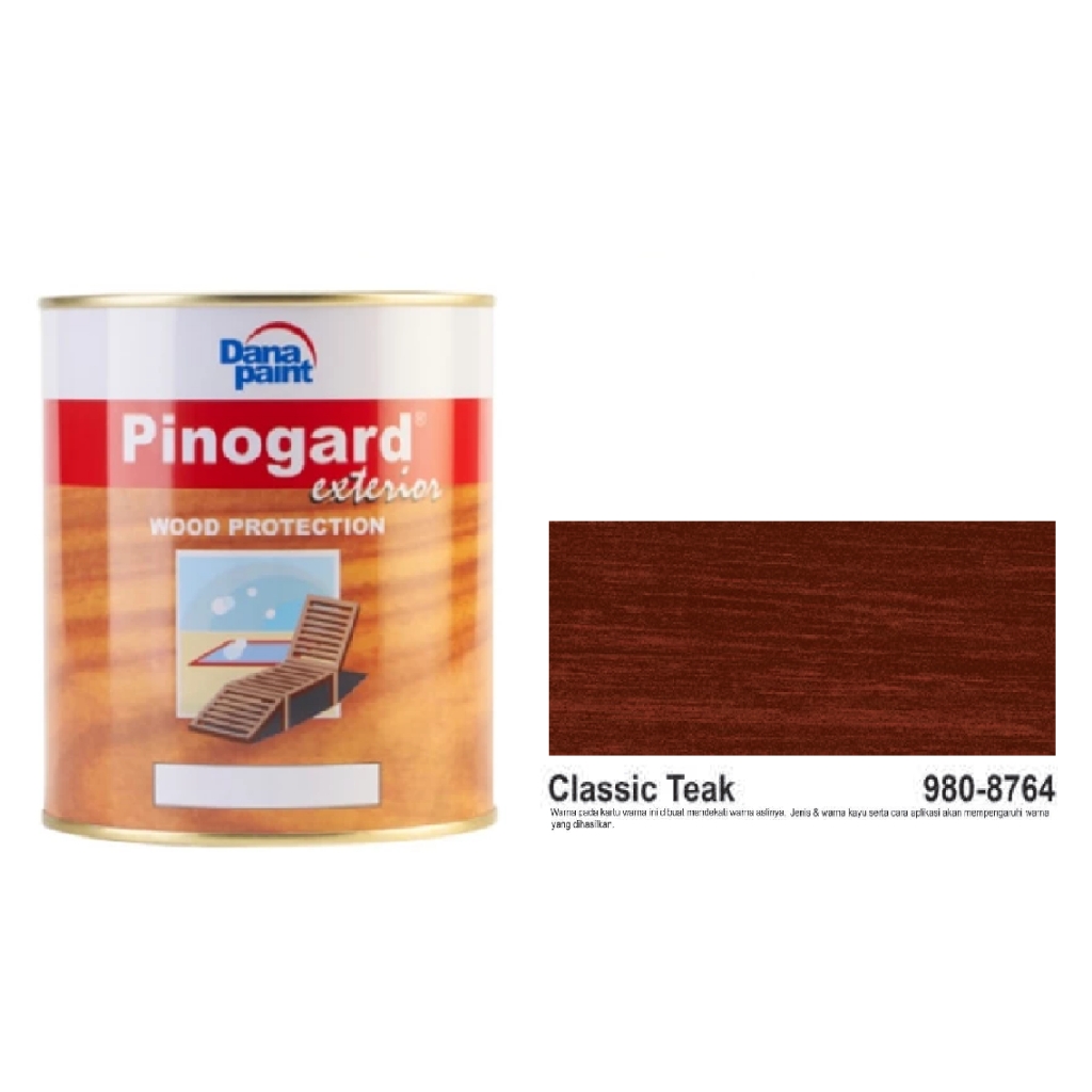 Cat Kayu Exterior DANA PAINT WOOD PROTECTION PINOGARD - CLASSIC TEAK 980-8764//Cat Kayu Luar Bagus B