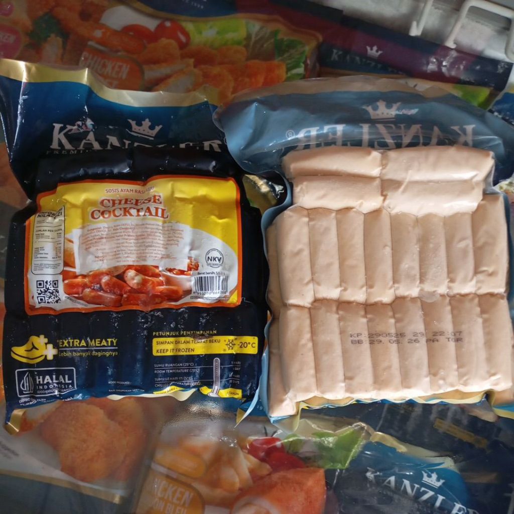 

KANZLER Sosis Cheese Cocktail 500gr 500 gram "isi ± 42 pcs" [PROMO]