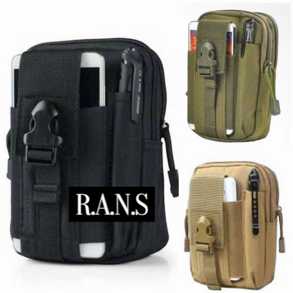 tas pinggang dompet dan hp