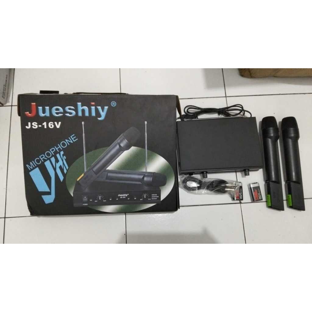 Mic Wireless Jueshiy JS-16V Microphone Wireless gagang-gagang