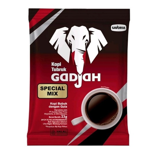 

Kopi Gajah 2in1 Renceng - Isi 10 bks x 23 gr