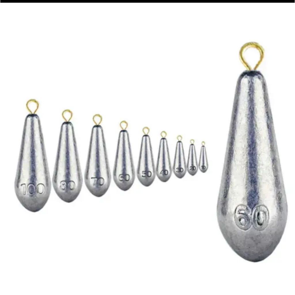 Bmx slug timah pancing 13gr model GMI isi 250pcs