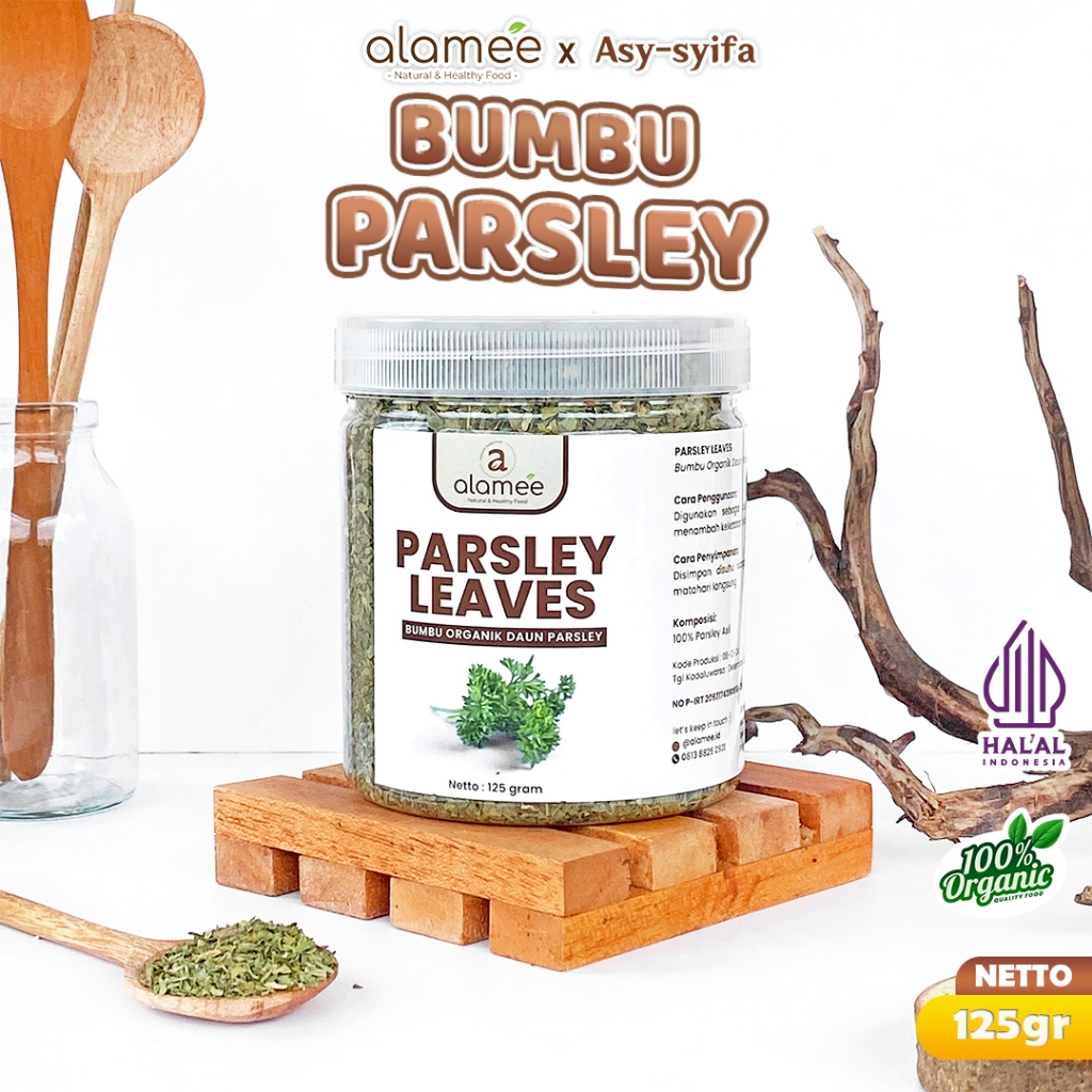 

Daun Parsley Dried Parsley Flakes Non Msg Peterseli Leaver Rempah Bumbu Organik Alami Murni 250 Gr