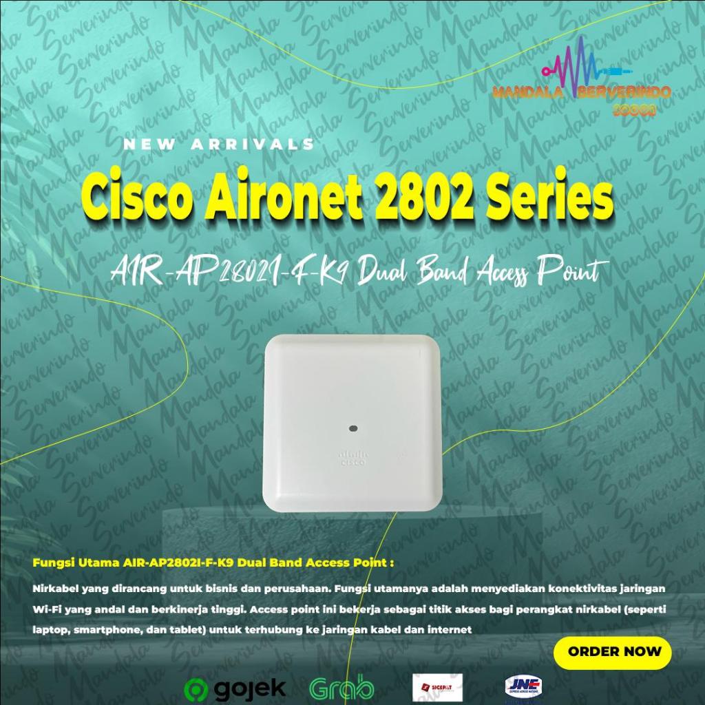Cisco Aironet 2802 Series 802.11ac Dual Band Access Point AIR-AP2802I-F-K9 4x4 MU-MIMO 2xGbE Etherne