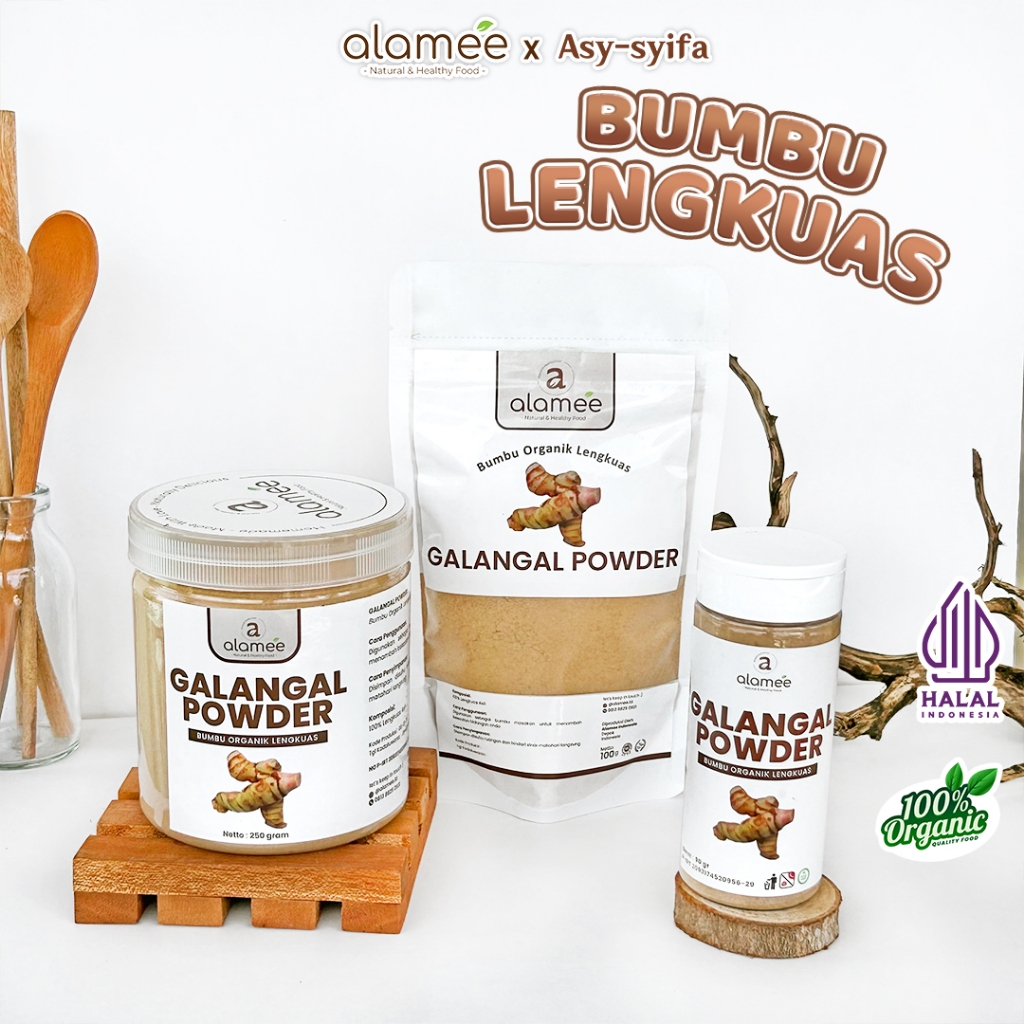 

Lengkuas Bubuk Asli Galangal Powder Rempah Rimpang Murni Asli Tanpa Campuran Bumbu Organik Alami