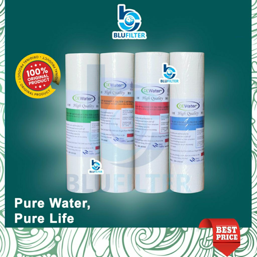 PP FILTER AIR NANOTEC KOLON DEWATER 10 INCH SEDIMEN SPUN CARTRIDGE 10 INCH