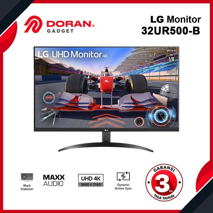 LG Monitor 32UR500-B UHD Monitor Garansi Resmi