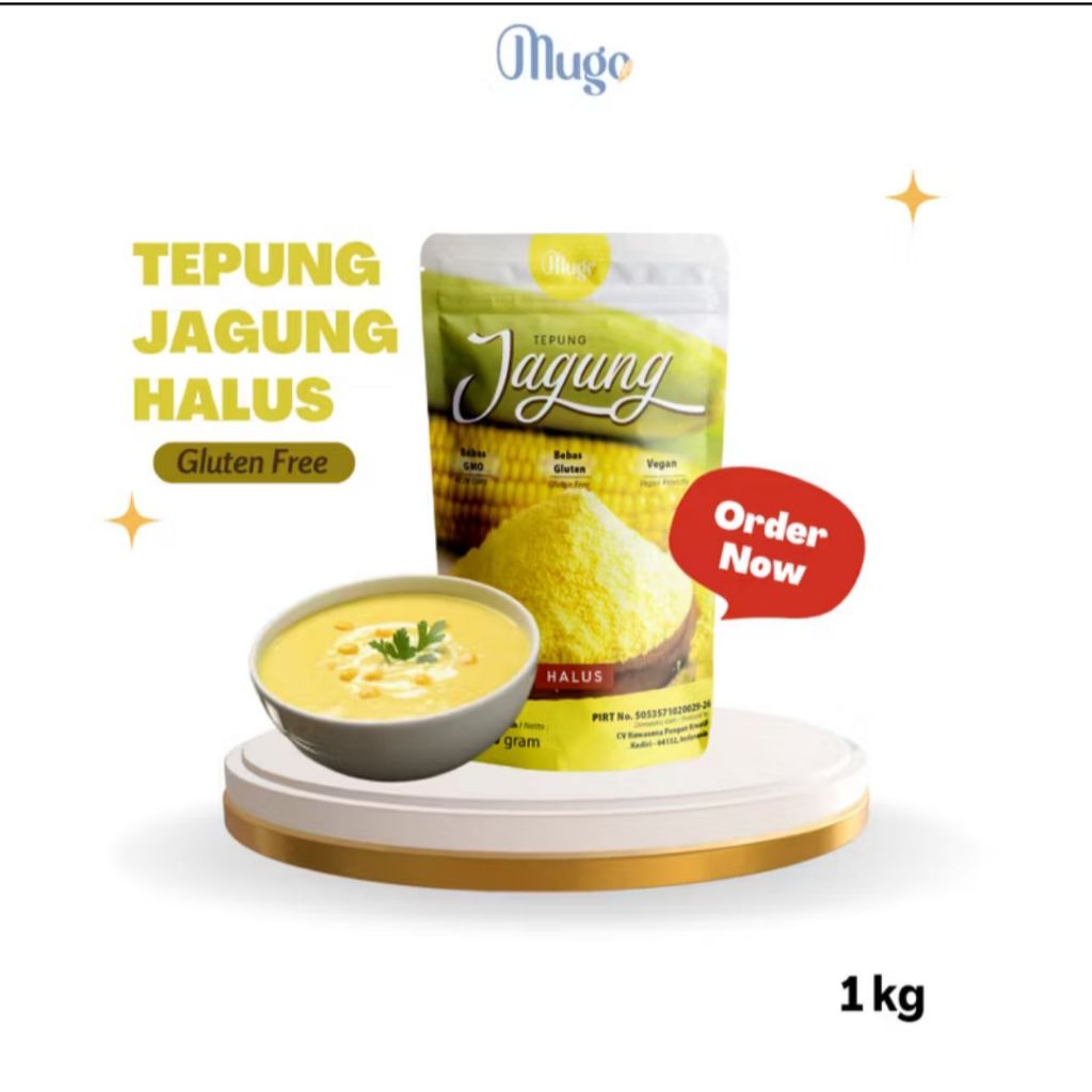 

MUGO TEPUNG JAGUNG 500GR - POLENTA - GLUTEN FREE FLOUR - CORNMEAL