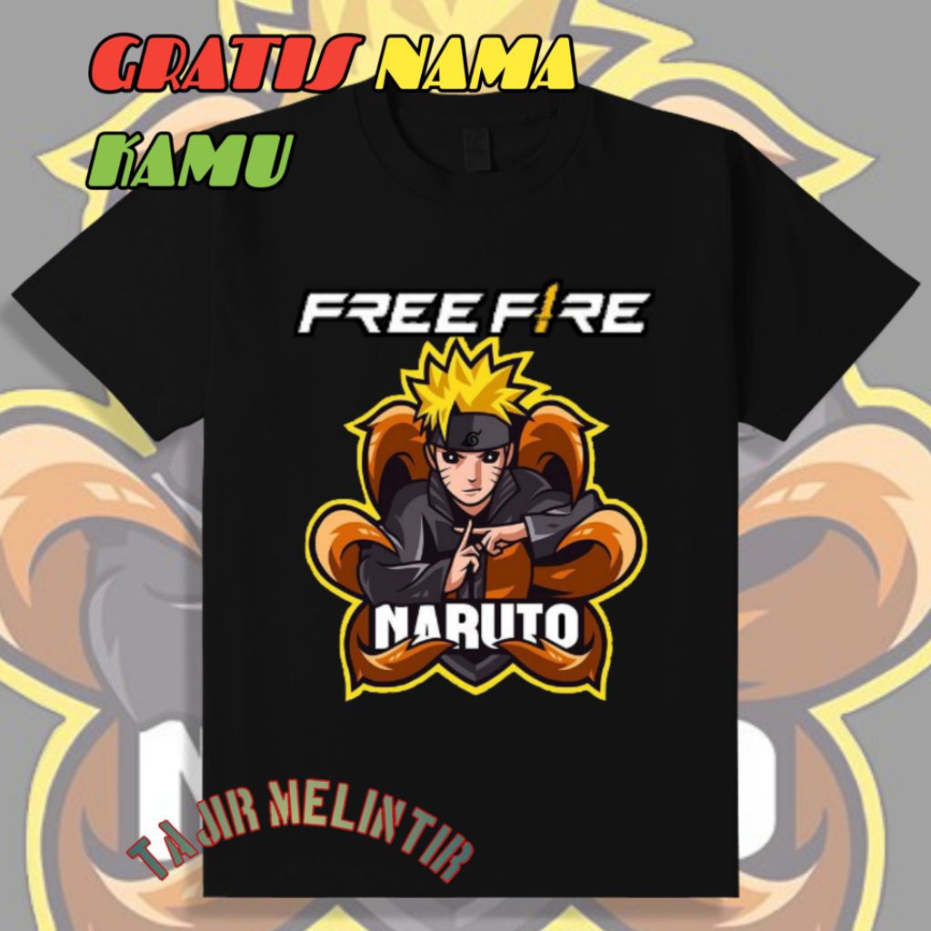 BAJU ANAK FF KAOS ANAK FF NARUTO FREEFIRE