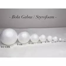 Bola Gabus Styrofoam Bulat