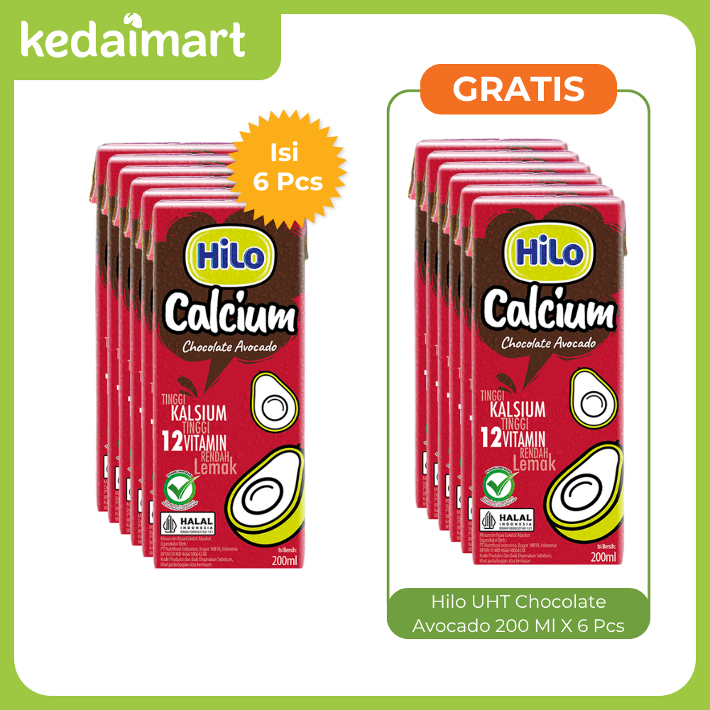 

Buy 6 Get 6 Hilo UHT Chocolate Avocado 200 Ml