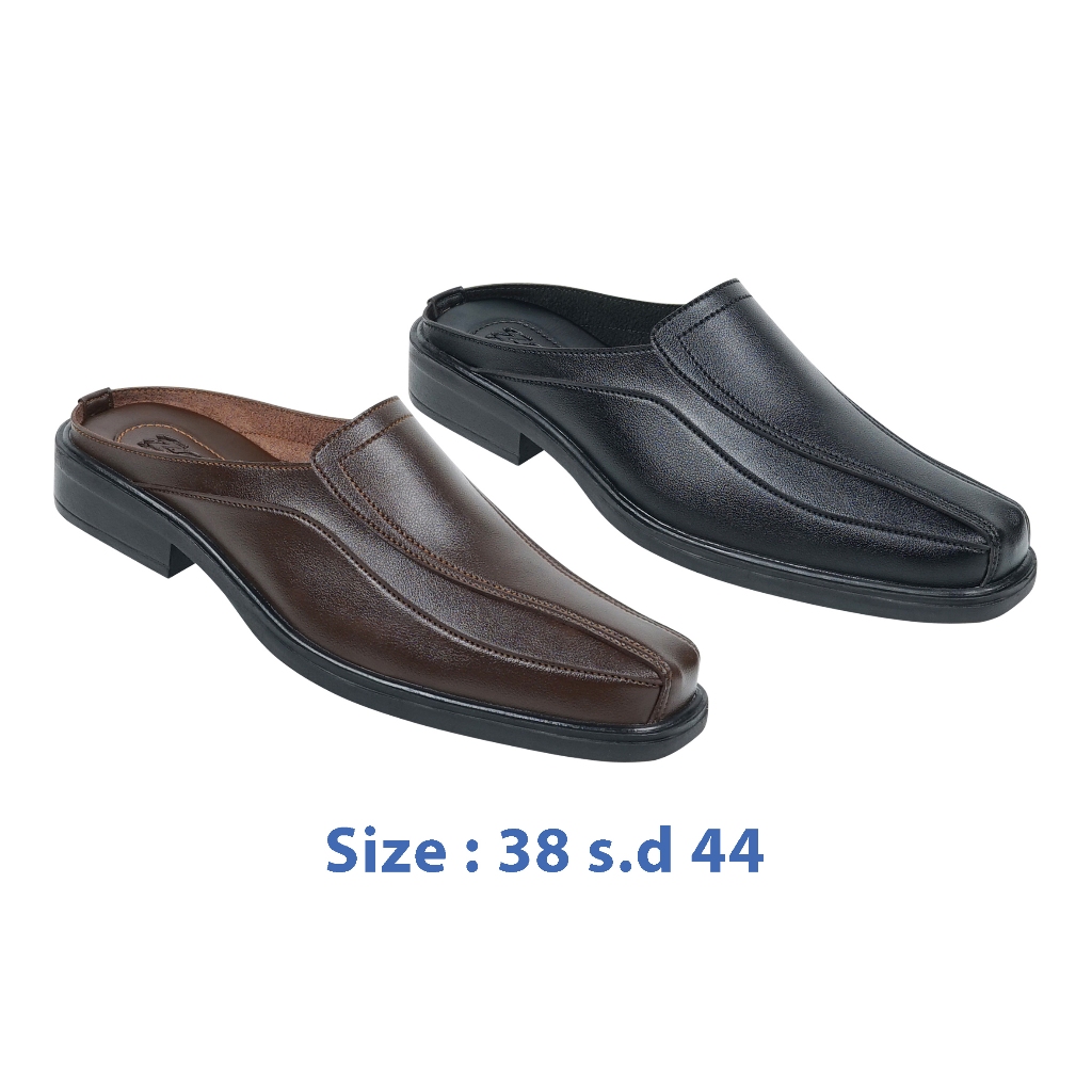 Zeintin - Sepatu Sandal Slop Pria Lentur Sepatu Bustong Pria Formal Casual RD