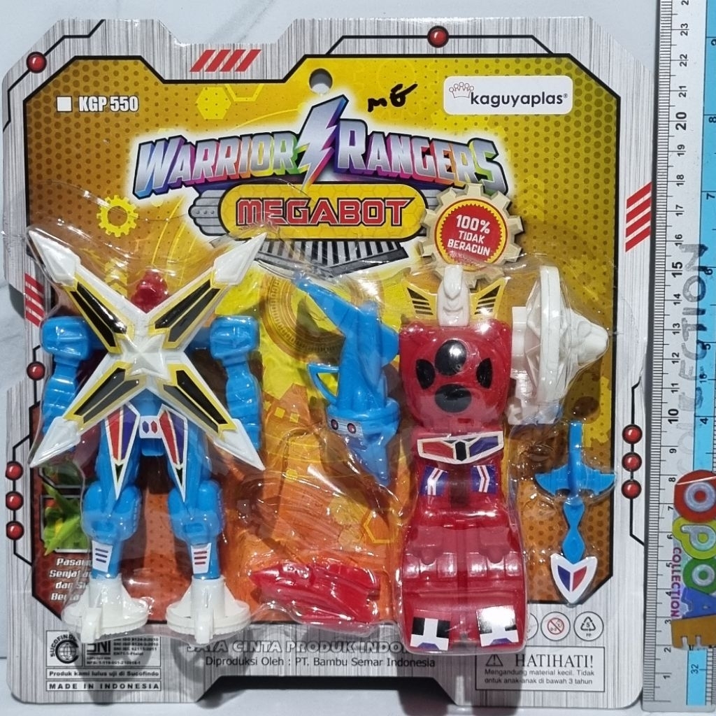 mainan robot power ranger gundam monster - robot set K