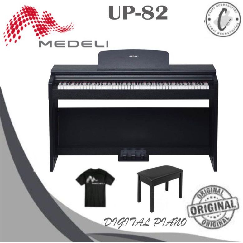 Medeli UP82 Digital Compact Piano, 88 Keys Graded Hammer Action Medeli UP-82 Piano Digital