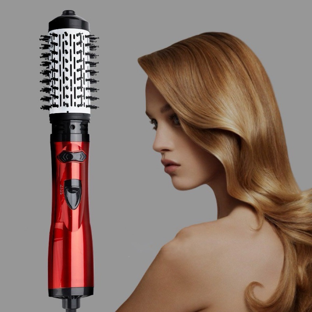 Hair Dryer Sisir Blow Brush Low Watt 2in1 Hot Brush Ceramic MXNA Sisir Catok Alat Blow Rambut