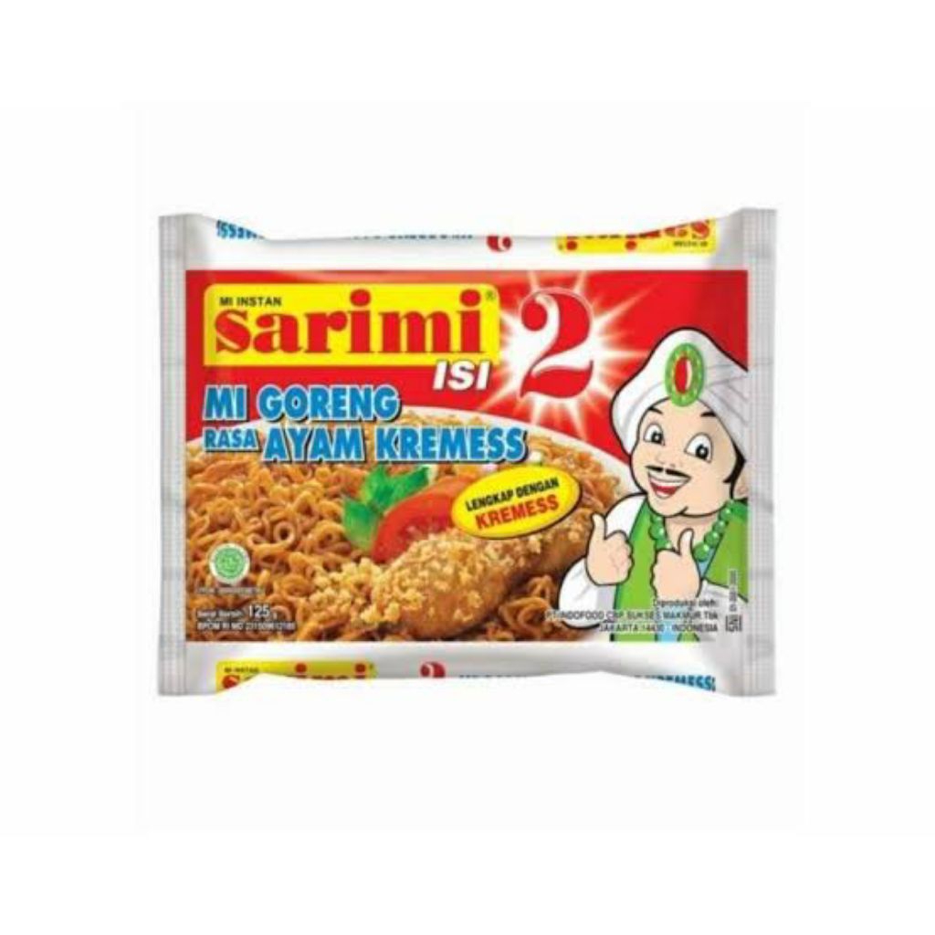 

Sarimi isi 2 ayam kremes