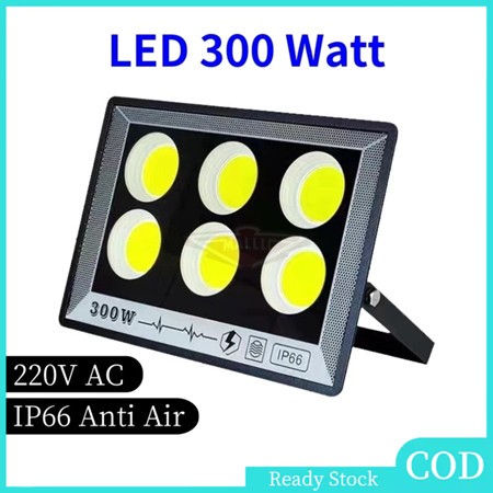 COD Tongkol Lampu Sorot LED 300 Watt Putih / Lampu LED Tembak COB 300 Watt IP66 Super Bright / Lampu
