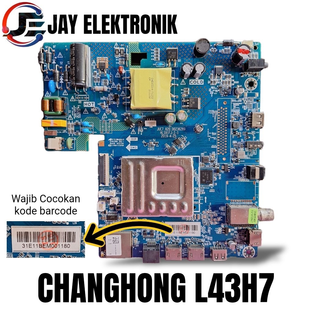 MB / Mobo / Mainboard Android Tv Changhong L43H7 43H7