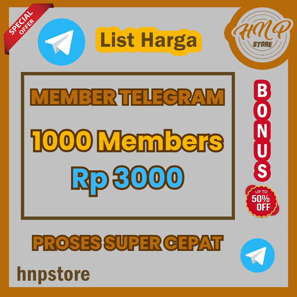 Member Telegram | Telegram Members High Quality | Member Telegram Bergaransi