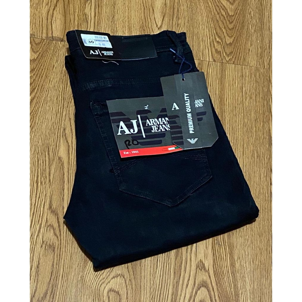 Celana panjang pria dewasa soft jeans karet Empiro Armani (Armani Jeans) , jeans premium quality