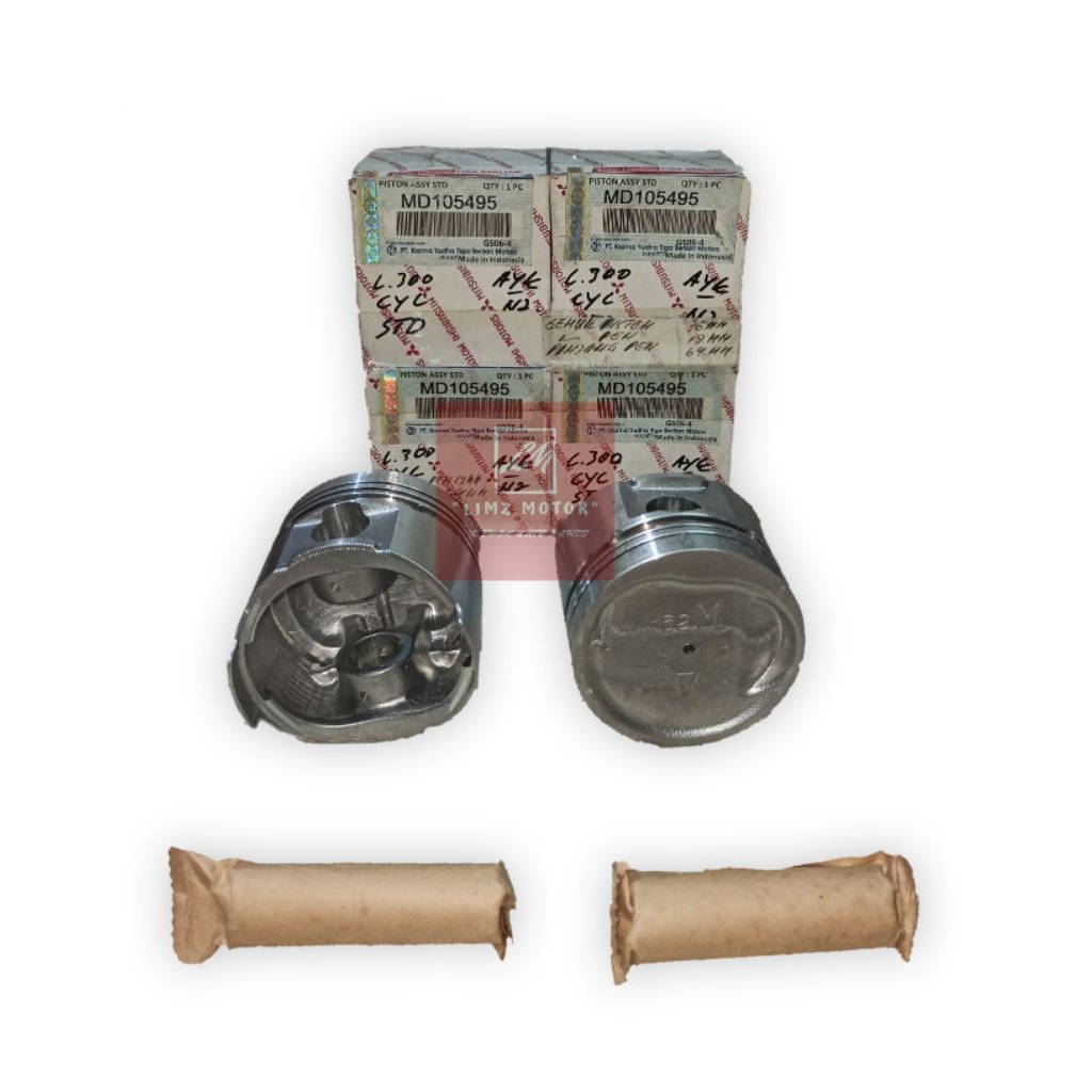 Engine Piston Set-Seher Set Mitsubishi L300 Bensin Cyclone 4G32T Oversize STD