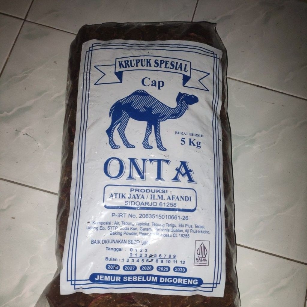 

krupuk tempe cap onta