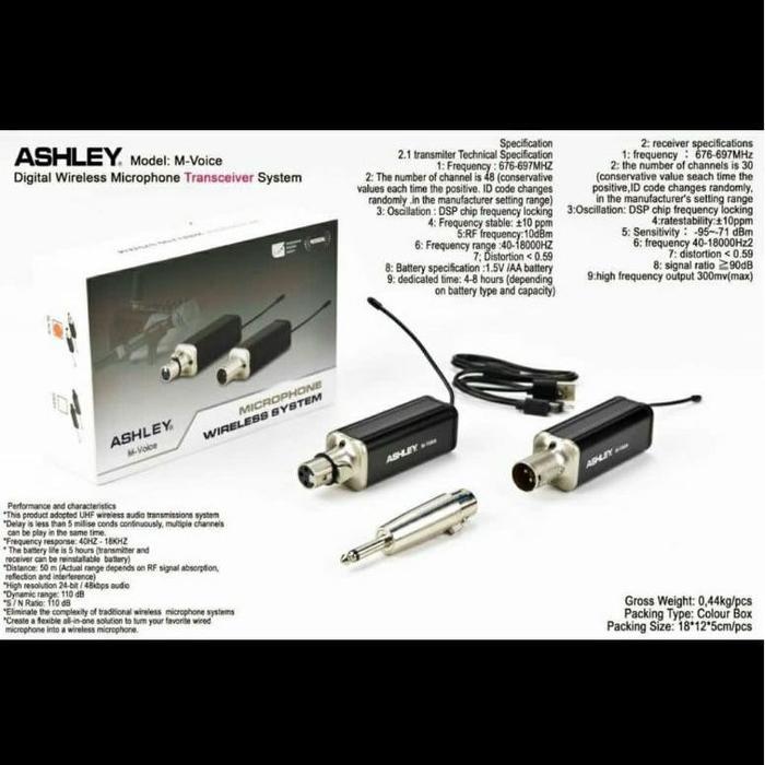 DIGITAL WIRELLES TRANSCEIVER ASHLEY M-VOICE