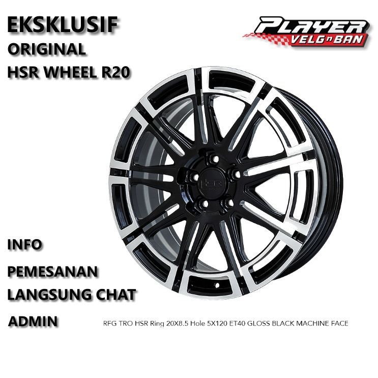 VELG MOBIL MEWAH RING20 BMW LANDROVER BYD SEAL PELEK ORIGINAL HSR WHEEL TIPE RFG TRO R20 L85 PCDX120