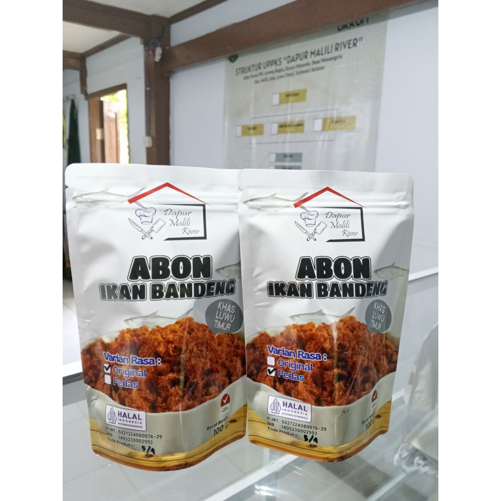 

Abon Ikan Bandeng 100 gram Rasa Original dan Pedas
